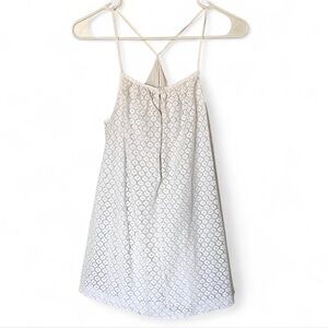 American Eagle | White Eyelet Romper | Size S